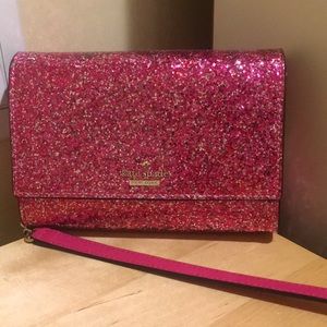 Kate Spade sparkly pink shoulder bag